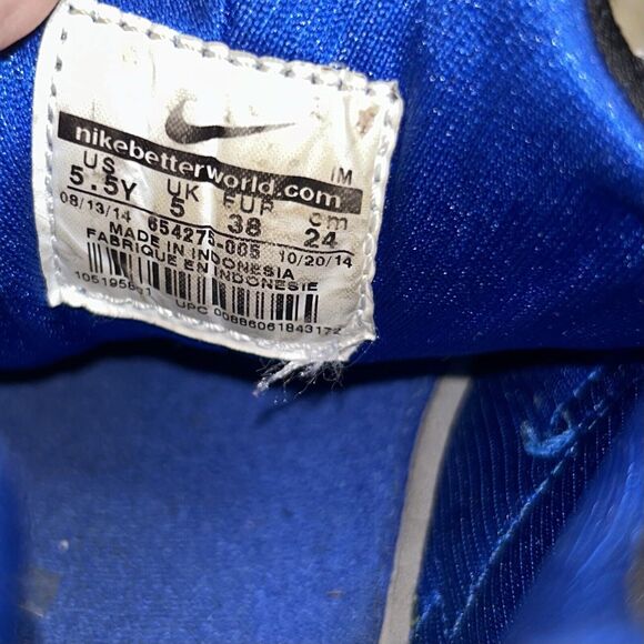 Nike Air Huarache Run GS Nike 654275-005 Black Blue Kids Youth US Size 5.5Y - Picture 11 of 11